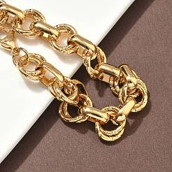 Браслеты-цепочки Rolo из нержавеющей стали 304 для женщин&nbsp;BJEW-S176-01G-C