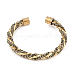 Ионное покрытие (ip) 304 нержавеющая сталь манжеты браслеты для женщин&nbsp;STAS-M023-18C