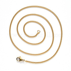 Цепочка из нержавеющей стали 304 с вакуумным покрытием PVD&nbsp;NJEW-S420-001A-G