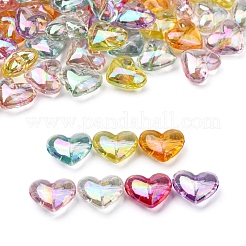 Покрытие ab цвет прозрачных акриловых бусин&nbsp;PACR-CJ0001-15