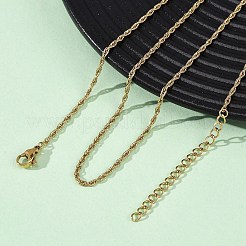 Ожерелья из цепочек из нержавеющей стали 304 толщиной 1.5 мм NJEW-T016-23G