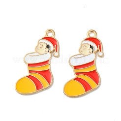 Рождественские эмали сплава подвески ENAM-D047-09LG-01