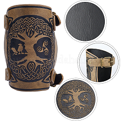 Браслет из шнура дерева жизни из искусственной кожи&nbsp;AJEW-WH0342-88A