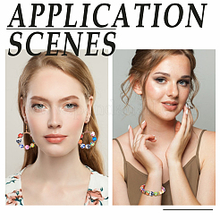 90 шт. фарфоровые бусины ручной работы с принтом&nbsp;PORC-ME0001-13