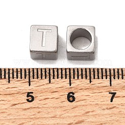 Европейские бусины из нержавеющей стали 304 STAS-D382-02T-P