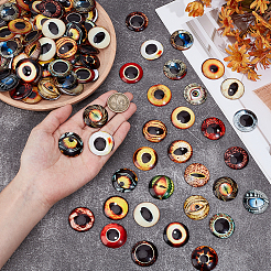 2 пакетик флуоресцентных стеклянных кабошонов&nbsp;GGLA-PH0001-73