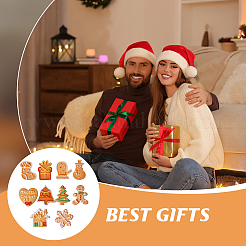 40 шт. 10 стиля рождественская тематика непрозрачная смола имитация бисквита декоден кабошоны RESI-CA0001-75