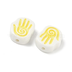 Фарфоровые бусины ручной работы&nbsp;PORC-D025-02G