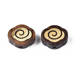 Натуральные деревянные неокрашенные бусины WOOD-N013-008