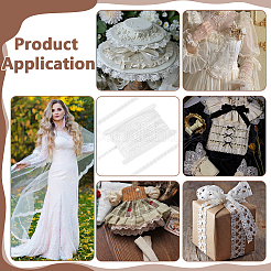 30 ярд хлопковой кружевной ленты с цветочным узором OCOR-BC0008-74