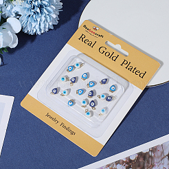 36шт 3 цвета латунные эмалевые подвески&nbsp;KK-BBC0021-93