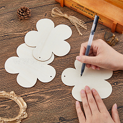 15 шт. необработанные деревянные подвесные украшения WOOD-DC0001-25C