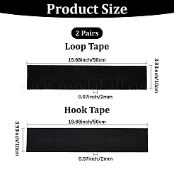 Нейлоновая и полиэстеровая клейкая лента-липучка для автомобильного номерного знака&nbsp;AJEW-WH20018-198B