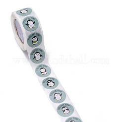 Плоские круглые бумажные наклейки спасибо DIY-C042-12B