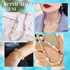 Нити бусин из натуральных пресноводных ракушек SHEL-NB0001-42