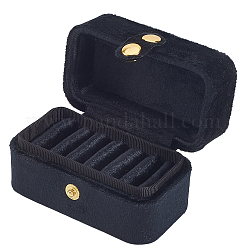 1 шт. мини-прямоугольные бархатные коробки для хранения колец с кнопками&nbsp;CON-BBC0001-19