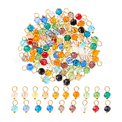 114шт 19 цвета стеклянные подвески&nbsp;PALLOY-PH01699