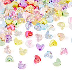 112 шт. 14 стиля УФ-покрытие прозрачные и непрозрачные акриловые бусины&nbsp;MACR-TA0002-32