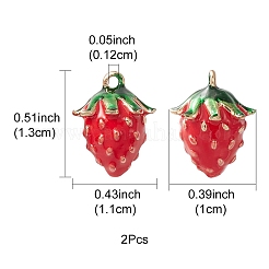 2шт латунные эмалированные подвески&nbsp;KK-YW0001-79