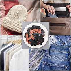 75 шт. 3-х цветные этикетки из искусственной кожи DIY-CL0002-09