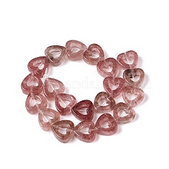 Природного кварца клубники нитей бисера G-N342-93