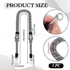 Ремни для сумок из полосатого нейлонового круглого шнура&nbsp;AJEW-WH0348-822