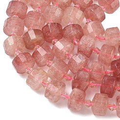 Природного кварца клубники нитей бисера&nbsp;G-G453-G12-7x12mm