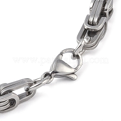 Устойчивые к потускнению идентификационные браслеты из нержавеющей стали 201 BJEW-F331-08P