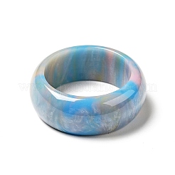 Кольцо на палец с простой полосой из смолы для женщин&nbsp;LS-RJEW-C034-01F