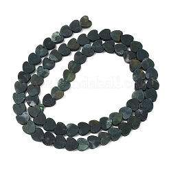 Природные моховой агат бисер нитей G-A272-A01-12