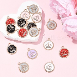 24шт 6 цвета сплава эмалевые подвески&nbsp;FIND-YW0011-55