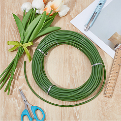 Рулон пластиковой трубки из ПВХ для связывания искусственных стеблей цветов&nbsp;DIY-WH0750-049