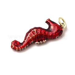 Латунные эмалевые подвески с морскими животными&nbsp;KK-I378-14G-C