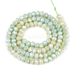 Антикоррозийные гальванические стеклянные бусины рондель EGLA-T021-4mm-17-05