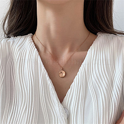 Ожерелья с подвесками из нержавеющей стали и стразами ZQ2711-2