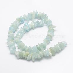 Природные Аквамарин бисер нитей G-F521-03A