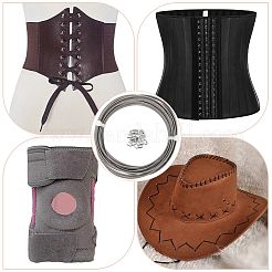 5м спиральный корсет из нержавеющей стали 201 с косточками DIY-GF0009-19A