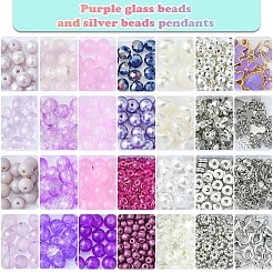 Наборы браслетов из стекла&nbsp;DIY-FS0007-17