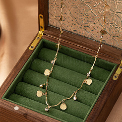 Сплав в форме ракушки с кисточками и прозрачным стеклом цепочки на талию и живот для женщин FS-WG9D77C-01