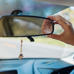 Подвесные украшения из эмали из сплава 2 шт. HJEW-FH00008