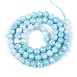 Антикоррозийные гальванические стеклянные бусины GLAA-N010-6mm-05