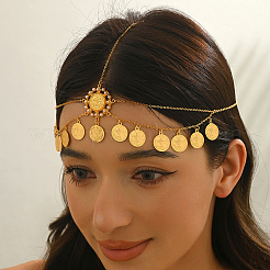 Элегантные украшения для волос из цинкового сплава в виде кисточки из старинной монеты TH1149