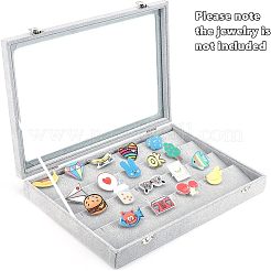 Деревянные презентационные коробки для хранения и демонстрации бейджей CON-WH0088-09