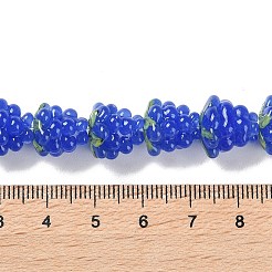 Бусы лэмпворк ручной работы LAMP-Q036-05F