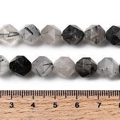 Натуральный турмалированный кварц / черный рутиловый кварц G-Z119-A15-03