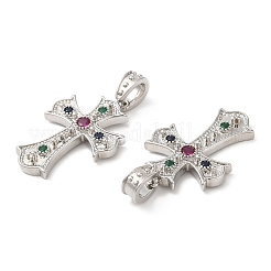 Латунные микро проложить кубического циркония подвески&nbsp;KK-M246-06P