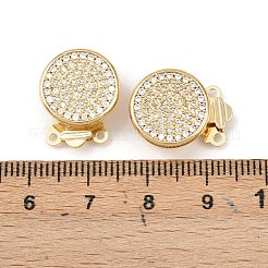 Латунные застежки из прозрачного кубического циркония с микропаве KK-L255-02G-06