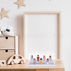 2-ярусные акриловые витрины для минифигурок ODIS-WH0027-047B