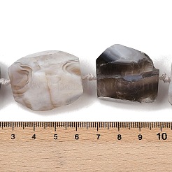 Нити необработанных грубых натуральных бусин из ботсванского агата G-S396-04A