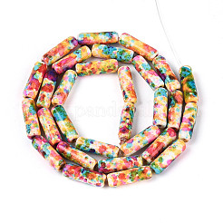 Синтетических нитей бирюзовые бусы&nbsp;TURQ-T005-01B-04